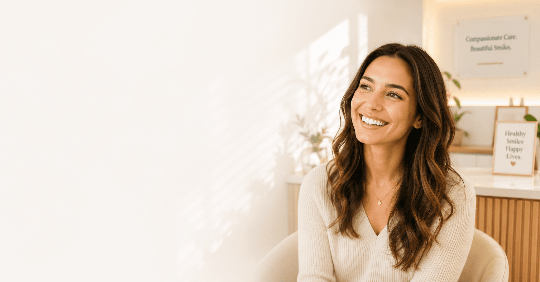 Happy patient smiling at Mountainview Family Dental